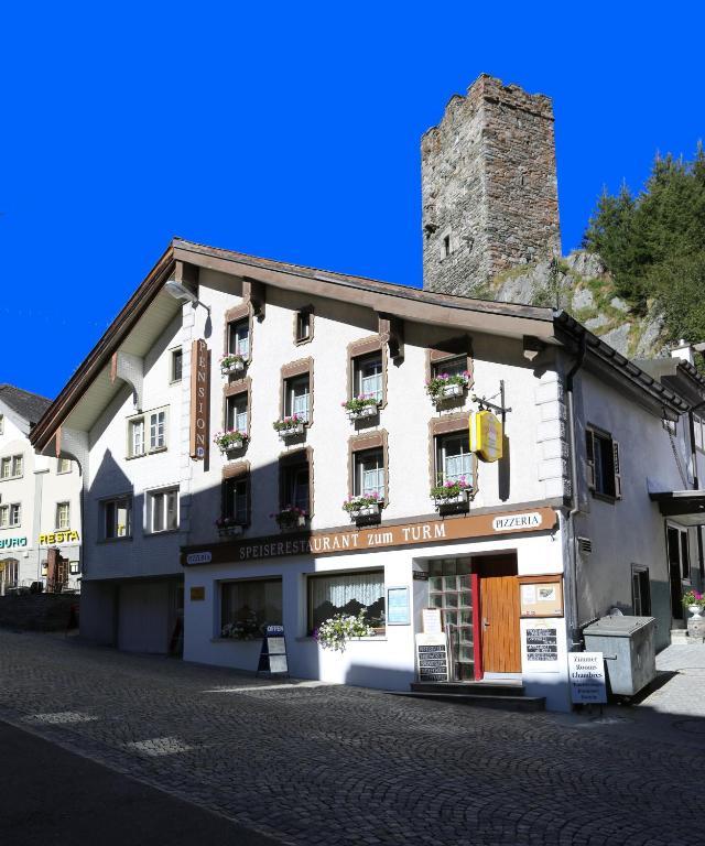 Gasthaus Pension Zum Turm Hospental Eksteriør billede